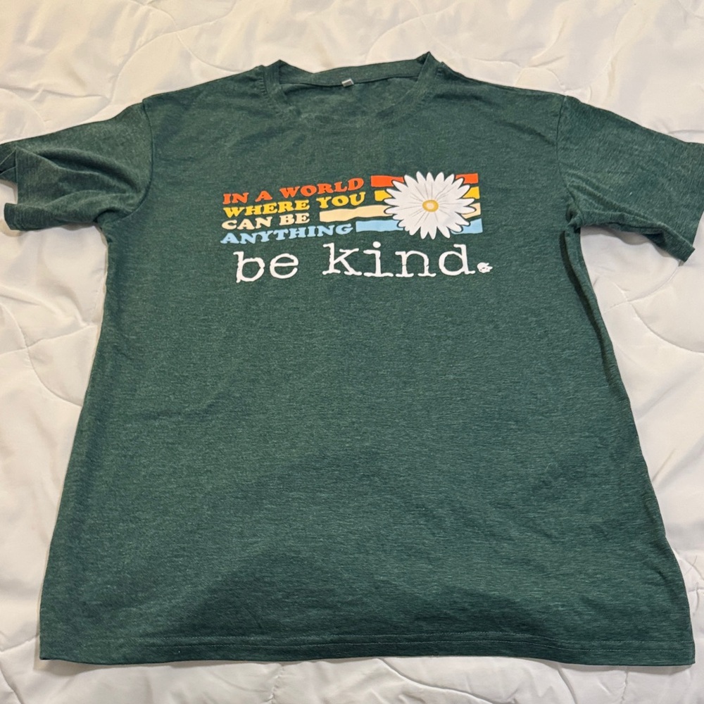 Be Kind Green Kids T-Shirt